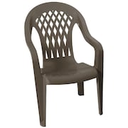 GRACIOUS LIVING HighBack Chair, Resin, Woodland Brown 11212-32